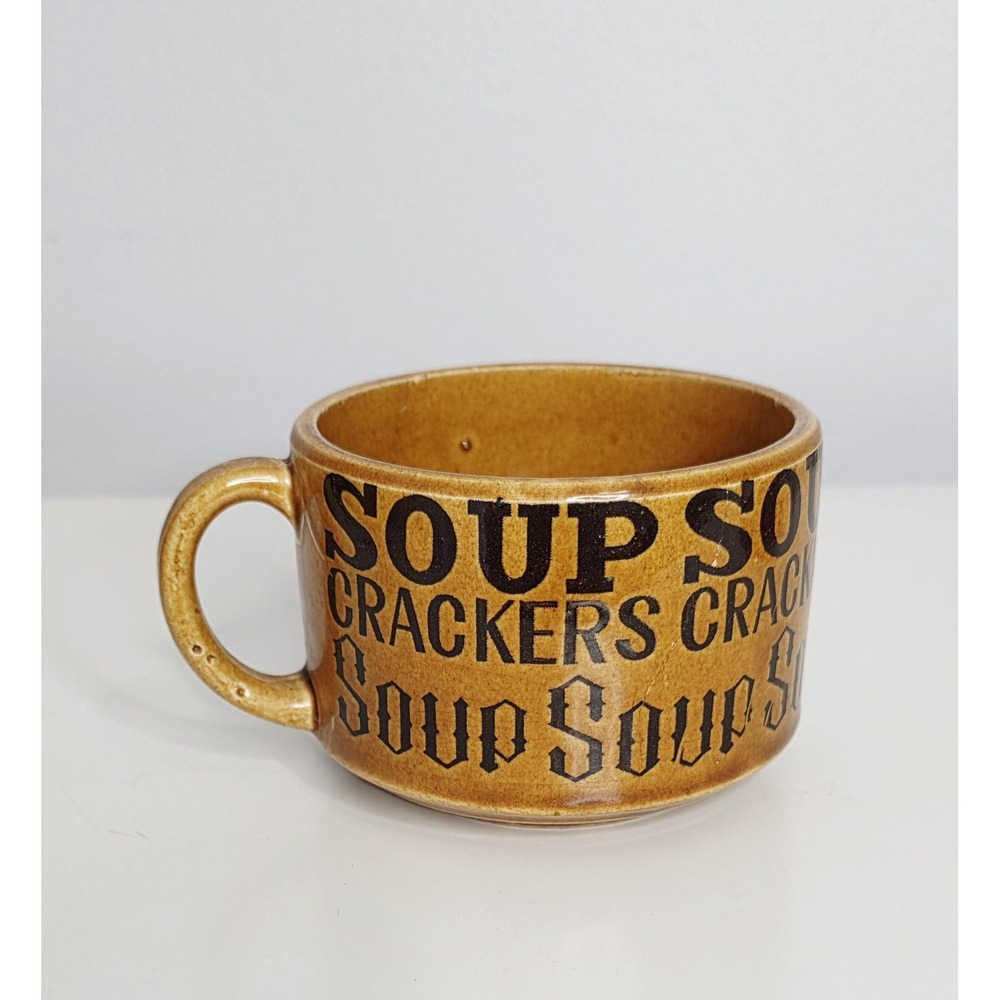 Vintage Soup & Crackers Mug